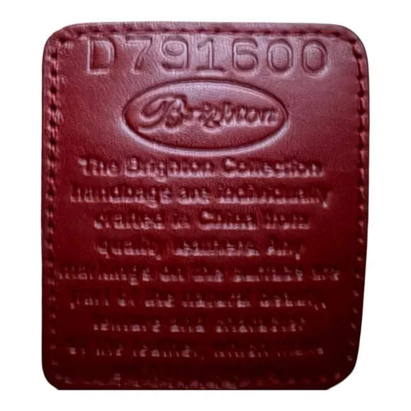 **SOLD**Brighton Vintage Floral Print Heart-Quilted Dual Strap Tote Dust Bag - Picture 12 of 13